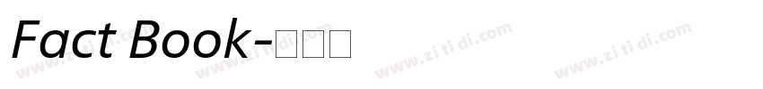 Fact Book字体转换